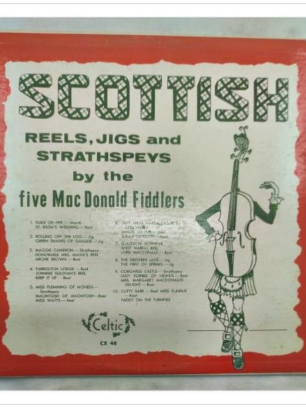 Five MacDonald Fiddlers Scottish Reels Jigs Strathspeys Vintage Vinyl LP CX 48